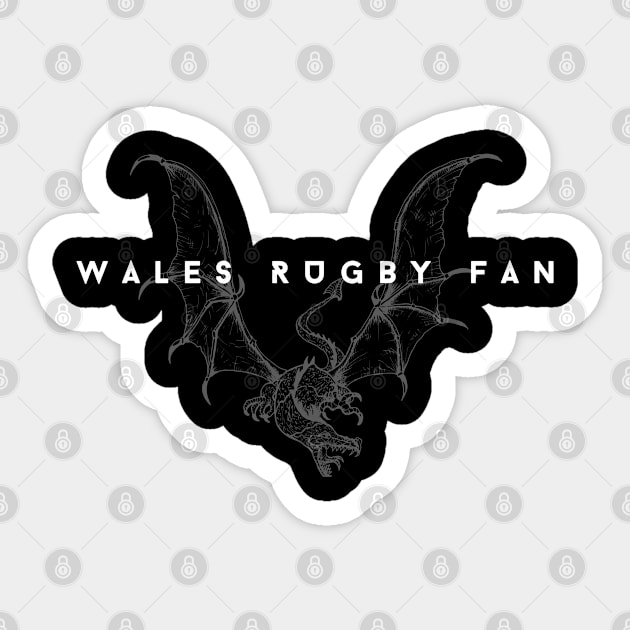Minimalist Rugby #001 - Wales Rugby Fan Sticker by SYDL